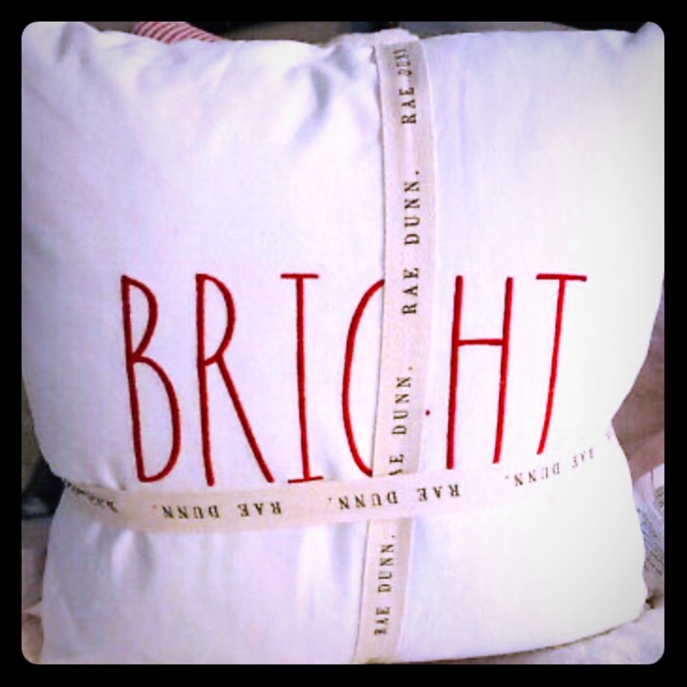 Rae Dunn Merry & Bright Christmas pillow set